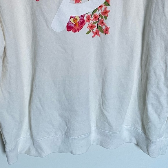 Peloton Oversized Everyday Cream Pink Floral Crewneck Sweatshirt 35001 - Picture 14 of 16
